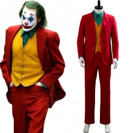 Costume Joker chemise, gilet, veste, pantalon et perruque