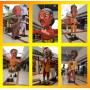 Exposition de grandes marionnette de carnaval - Décoration avec marionnettes géantes