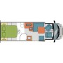Location d'une loge pour artiste - Camion Loge équipée - Camping car avec chauffeur pour artistes