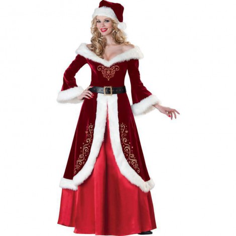 Hôtesses déguisées avec costume de Noël - Fille du Père Noël - Maman Noël Lyon