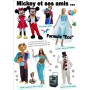 Mickey Minnie et leurs amis Olaf, Anna, Elsa, Aladin et Jasmine, 