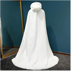 location-chale-blanc-long-fourrure-lyon-mariage