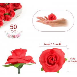 location-Fleurs-Artificielles-Deco-Tête-de-Rose-4-cm-Fausse-Fleur-Artificielles-Roses-Rouge-decoration -Fêtes-Mariage-lyon
