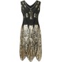 Robe Gatsby dorée années 20