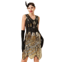 Robe Gatsby dorée années 20