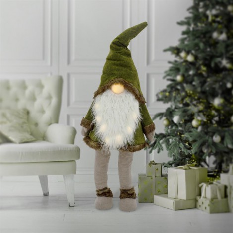 location-decoration-noel-lutin-vert-LED-gnome-geant-musicale-lyon-