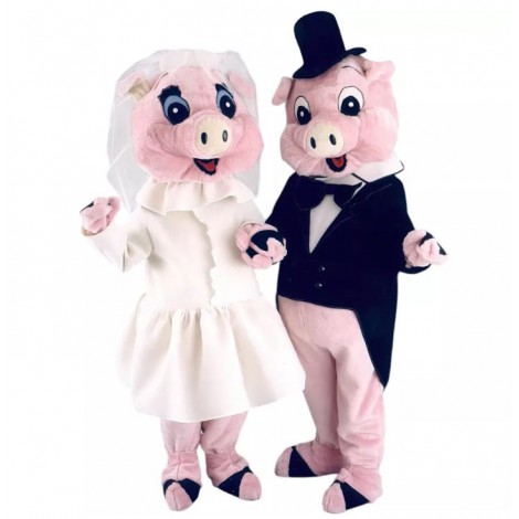 animation-originale-mascotte-cochons-saint-valentin-couple-amoureux-sexy