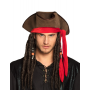 Chapeau de Pirate avec perruque dreadlocks adultes