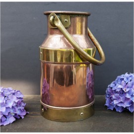 Location-pot-a-lait-cuivre-vintage-decoration-retro-country-nature-campagne-montagne-anncienne-fermier-lyon-vase a fleurs