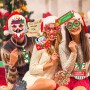 location, Pièces Accessoires Photobooth Noël - Cadre, Props, Père Noël, Renne, Bonhomme de Neige, Lunettes - Pour Décoration Lyo