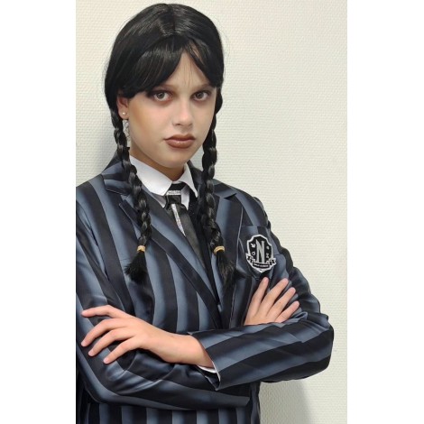 Joy Jaoucci - animation-photo-halloween-avec sosie Mercredi Addams - Animation Halloween Lyon originale