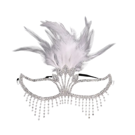 Masque Venitien strass et plumes