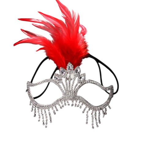 Masque Venitien strass et plumes