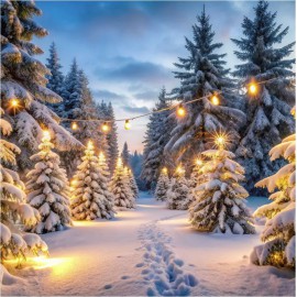 location-toile-de-fond-decoration-foret-enneigee-montaghne-nature-guilande-de-lumière-lyon-hiver-merveille