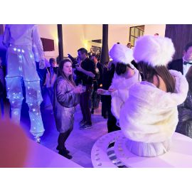 Service-cocktail glacé- animation événementielle - Animation insolite avec boissons thème hiver neige, givrée