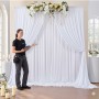 location Rideau lycra blanc - Tissus blanc location Lyon pour décoration mariage
