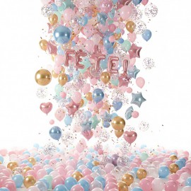 Réalisation de tombée de ballons à Lyon - Chute de ballons - Location matériel pour tombée de ballons