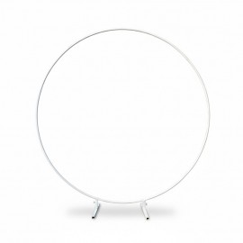 Location structure circulaire pour arche ronde de ballons - Location ou réalisation back drop décoration Lyon 