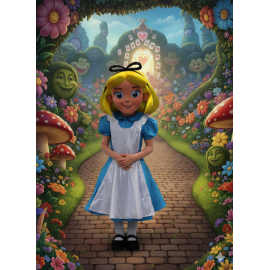 Mascotte Alice au pays des Merveilles