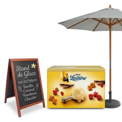 Location Chariot à Glace Lyon - Charrette à glace - Voiture réfrigérée à glace 