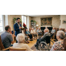 animation-ehpad-lyon-montreur-oiseau-perroquet-pour-maison-de-retraite-personne-agees-etablissement-medicalisees-animùation-seni