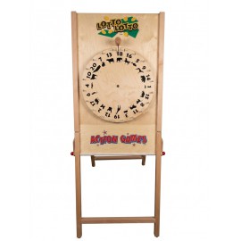 Location roue de loterie en bois Lyon - Roue de la fortune - Jeu de hasard - Roue de loto en bois