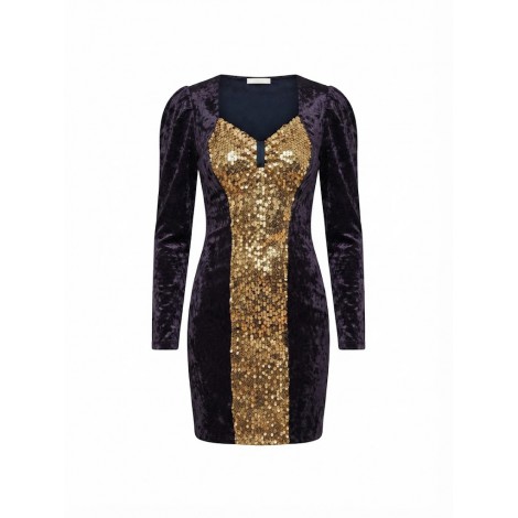 location-robe-moulante-courte-noir-velours-et-pallettes-or-dorees-pour-femme-lyon