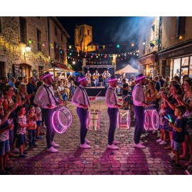 groupe-folklorique-lumineux-musiciens-percussionistes-orchestre-percussion-tambours-lumiere-animation-musicale-LED-groupe-musica