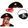 Chapeau de Pirate pour Adultes + Bandeau Œil