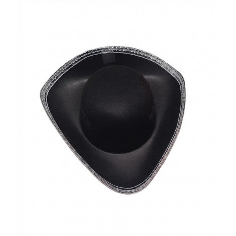 location-chapeau-pirate-noir-tricorne-lyon-avec-liseré-argent