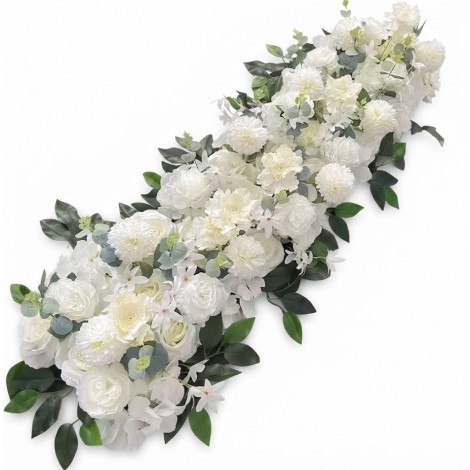 location-chemin-fleurs-artificiels-decoration-florale-arche-deco-mariage-lyon-guirlande-fausses-fleurs-blanches-feuillage-vert