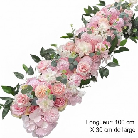 location-rangee-fleurs-artificielles-mariage-lyon-roses-fleurs-blanches-feuillage-vert-table-honneur-maries(1)