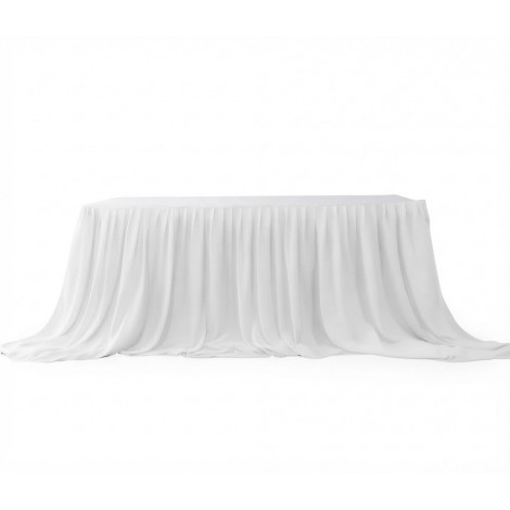 location-juppe-blanche-de-table-nappage-pilsé-contour-table-d'honneur-mariage-decoration-lyon