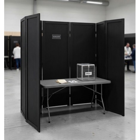 Location Isoloir à Lyon - Paravents en bois pour réaliser des isoloirs simple et rapide