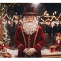 Automate Père Noël - Artiste mime et automate déguisé en Père Noêl