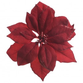 location-poinsettia-de-noel-en-tissu-sur-clip-rouge-pour-decoration-sapin-de-noel-Lyon