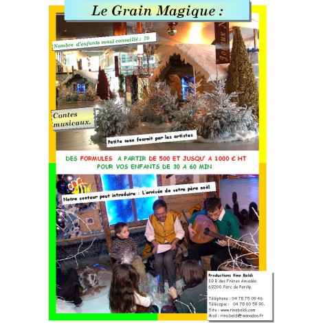 LE GRAIN MAGIQUE - Conte musical pour enfants à Lyon. Conte sur musique raconté et joué par des musiciens