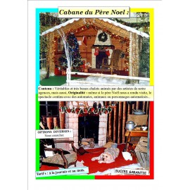 Location de chalet en bois pour marché de Noël - Cabane et abri en bois pour décoration noël