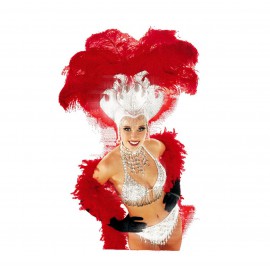 HÔTESSES CABARET Lyon - Hôtesse d'accueil habillé sur le thème Cabaret Hôtesse d'accueil déguisées avec costumes à plumes