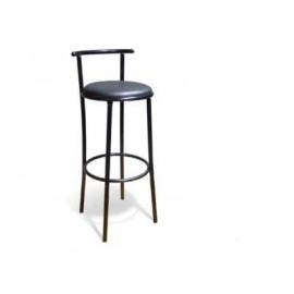 Location Tabouret de Bar Lyon Noir et Argent en forme de Z