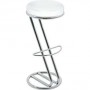 Location Tabouret de Bar Lyon Blanc et Argent en forme de Z