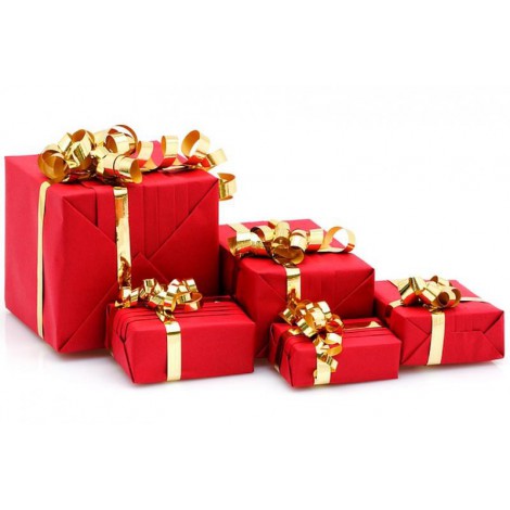 Cadeaux factice décoration Noël - Faux paquet cadeau de Noël
