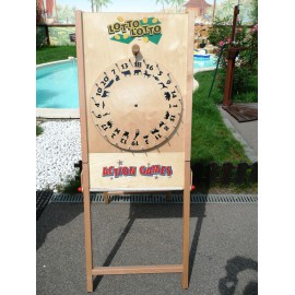 Location roue de loterie en bois Lyon - Roue de la fortune - Jeu de hasard - Roue de loto en bois