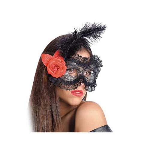 Masque pas cher, dentelle or, pour femme : Carnaval, bal masqué