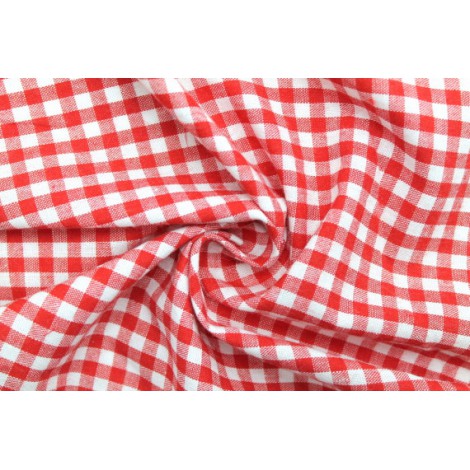 location Tissus grande largeur Rouge et Blanc à carreau esprit guinguette Lyon
