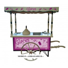Location Chariot à Glace Lyon - Charrette à glace - Voiture réfrigérée à glace 