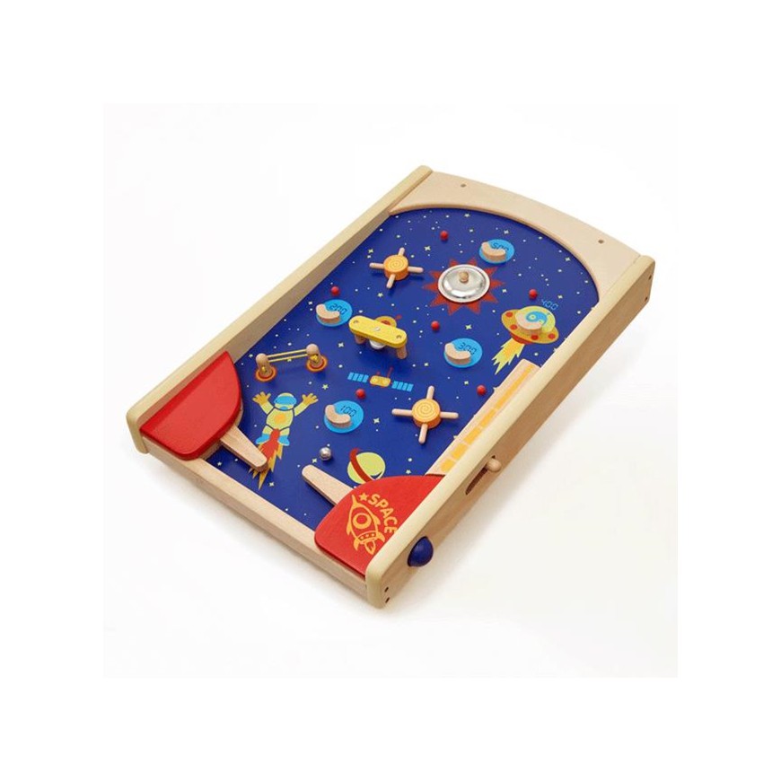 Mini Flipper de table en bois - Pinball Space à Lyon - Jeux Enfants