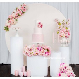Location présentoir cylindrique Lyon support colonne pilier piédestal socle support a gâteau décoration fête mariage