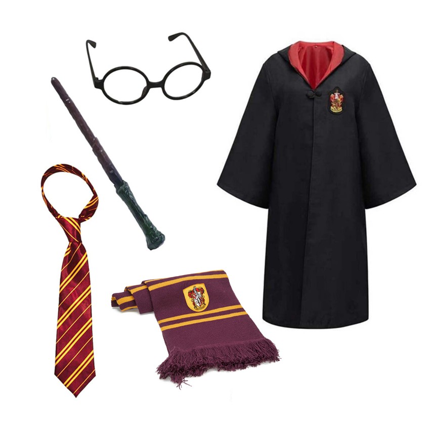 Costume enfant Harry le magicien avec écharpe et lunettes par 6,75 €