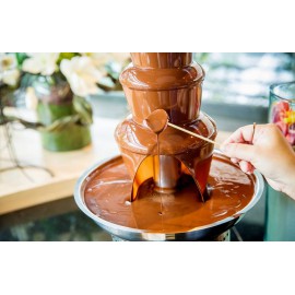 Fontaine à chocolat professionnelle location Lyon - Appareil à fondue chocolat - Cascade de chocolat